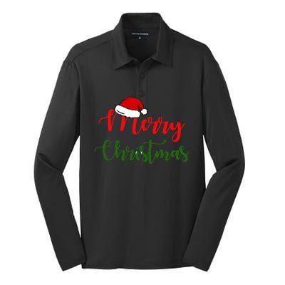 My First Christmas Silk Touch Performance Long Sleeve Polo