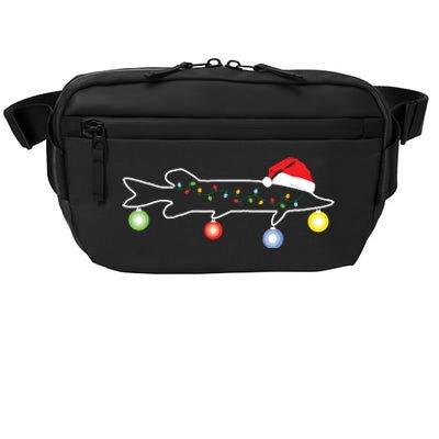 Muskie Fishing Christmas Santa Musky Santa Fun For Fisherman Crossbody Pack