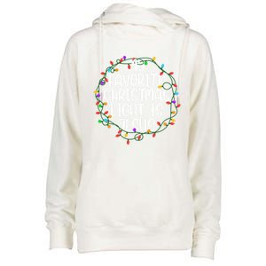 My Favorite Christmas Light Is Jesus Funny Design Ornats Gift Womens Funnel Neck Pullover Hood