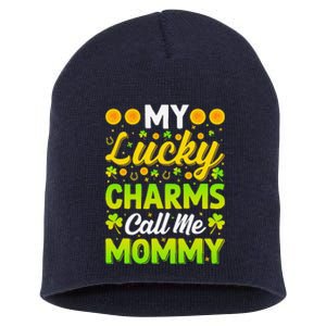 My Funny Call Me Mommy St Patricks Day Gift For Women Short Acrylic Beanie