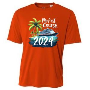 My First Cruise 2024 Funny Vacation 2024 Cooling Performance Crew T-Shirt