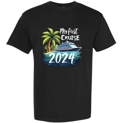 My First Cruise 2024 Funny Vacation 2024 Garment-Dyed Heavyweight T-Shirt