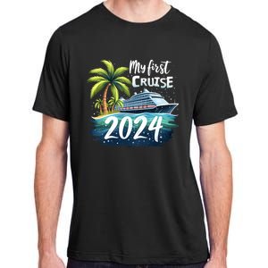 My First Cruise 2024 Funny Vacation 2024 Adult ChromaSoft Performance T-Shirt