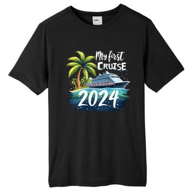 My First Cruise 2024 Funny Vacation 2024 Tall Fusion ChromaSoft Performance T-Shirt