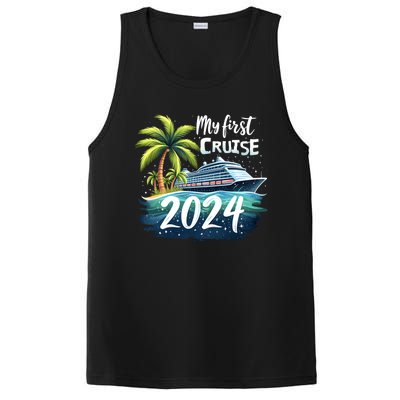 My First Cruise 2024 Funny Vacation 2024 PosiCharge Competitor Tank