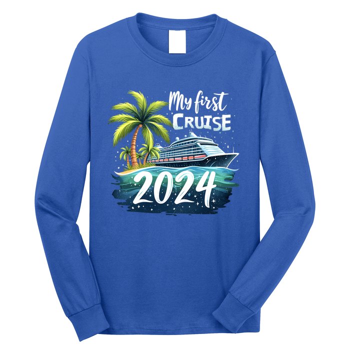 My First Cruise 2024 Funny Vacation 2024 Long Sleeve Shirt