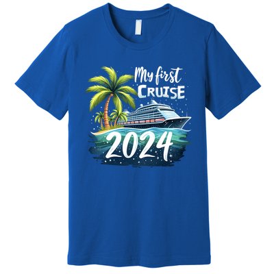 My First Cruise 2024 Funny Vacation 2024 Premium T-Shirt