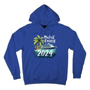 My First Cruise 2024 Funny Vacation 2024 Tall Hoodie