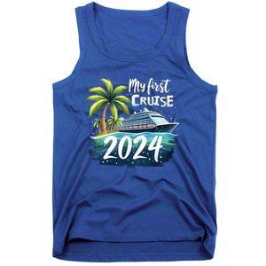 My First Cruise 2024 Funny Vacation 2024 Tank Top