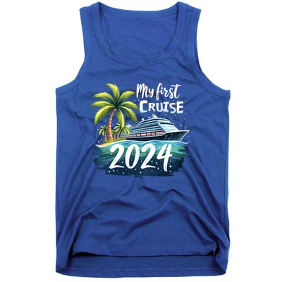 My First Cruise 2024 Funny Vacation 2024 Tank Top