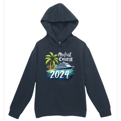 My First Cruise 2024 Funny Vacation 2024 Urban Pullover Hoodie