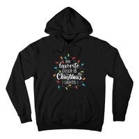 My Favorite Color Is Christmas Lights Tee Funny Saying Xmas Hoodie