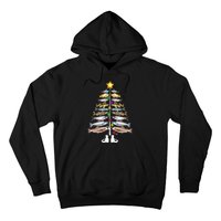 Merry Fishmas Christmas Tree Funny Fishing Hoodie