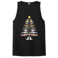 Merry Fishmas Christmas Tree Funny Fishing PosiCharge Competitor Tank