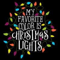 My Favorite Color Is Christmas Lights Gift Bucket Hat