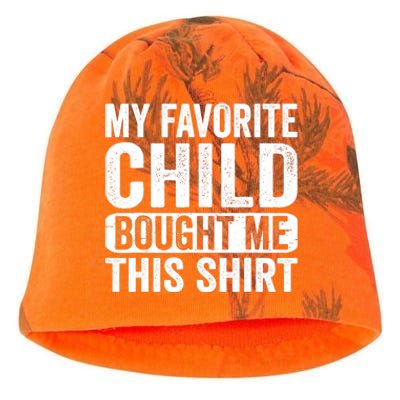 My Favorite Child Bought Me Mom Dad Parent Funny Kati - Camo Knit Beanie