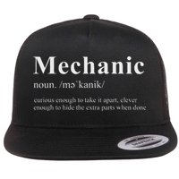 Mechanic Funny Curious Enough To Take It Apart Flat Bill Trucker Hat
