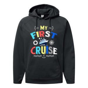 My First Cruise Rookie Travelers Performance Fleece Hoodie