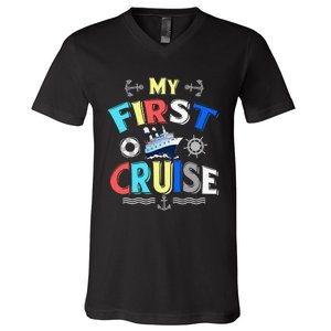 My First Cruise Rookie Travelers V-Neck T-Shirt