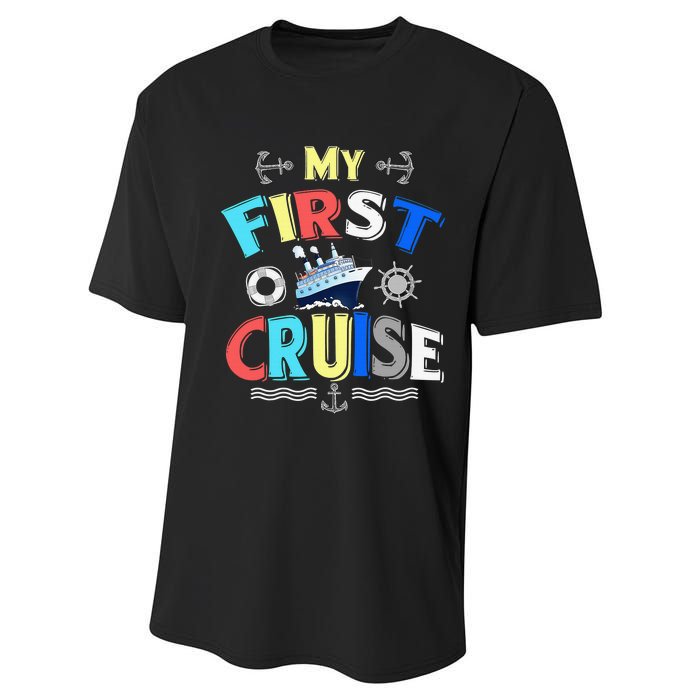 My First Cruise Rookie Travelers Performance Sprint T-Shirt