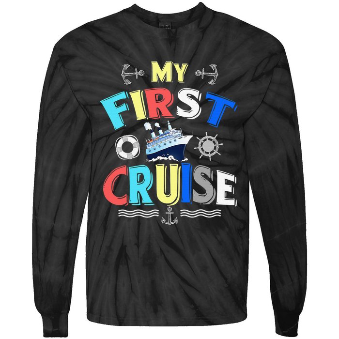 My First Cruise Rookie Travelers Tie-Dye Long Sleeve Shirt