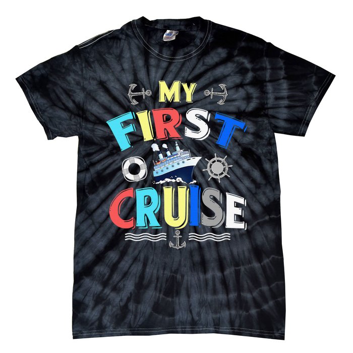 My First Cruise Rookie Travelers Tie-Dye T-Shirt