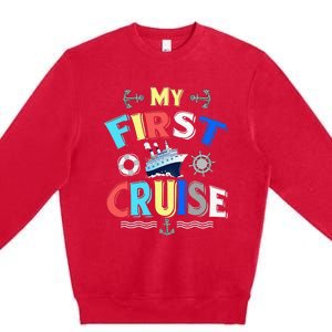 My First Cruise Rookie Travelers Premium Crewneck Sweatshirt