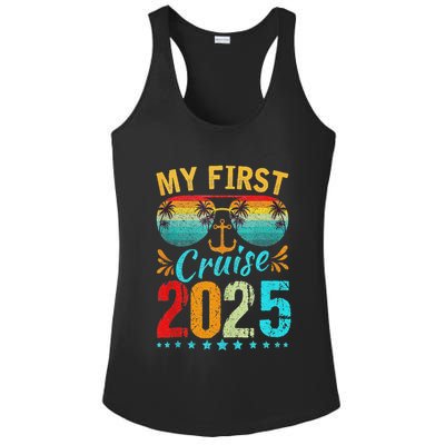 My First Cruise 2025 Family Vacation Cruise Ship Travel Ladies PosiCharge Competitor Racerback Tank