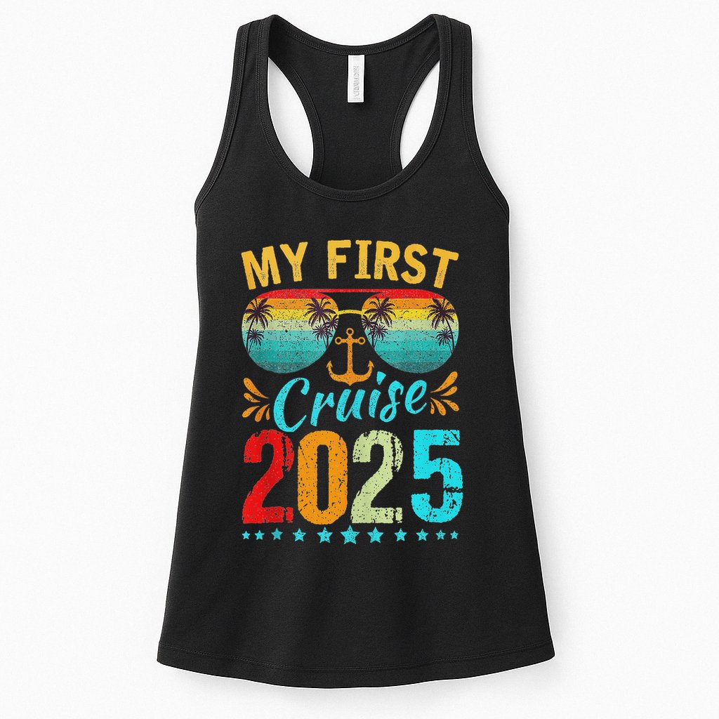 My First Cruise 2025 Family Vacation Cruise Ship Travel Womens Tank Top