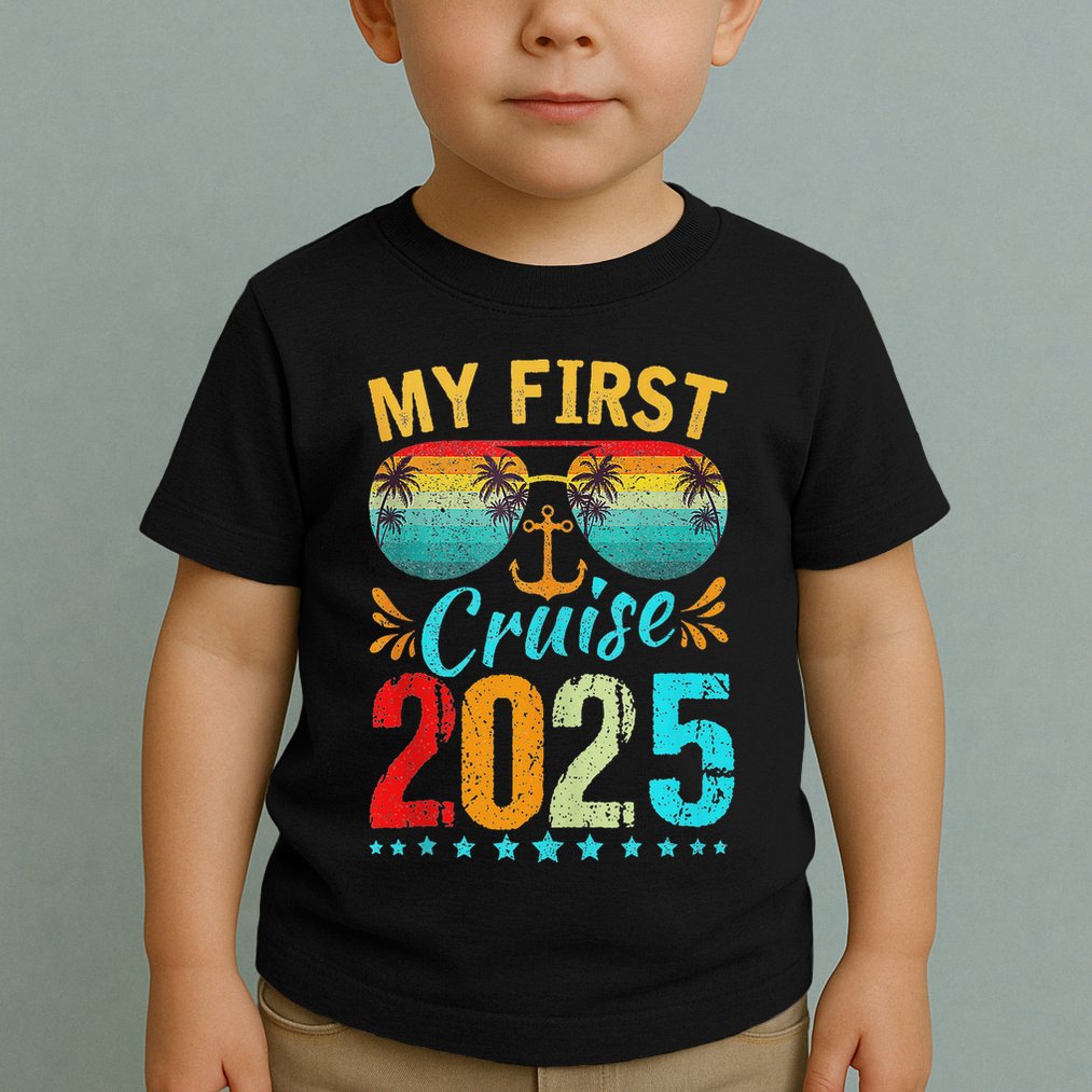 My First Cruise 2025 Family Vacation Cruise Ship Travel Toddler T-Shirt