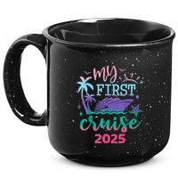 My First Cruise 2025 Family Vacation Trip Ship Matching 15oz Campfire Ceramic Mug