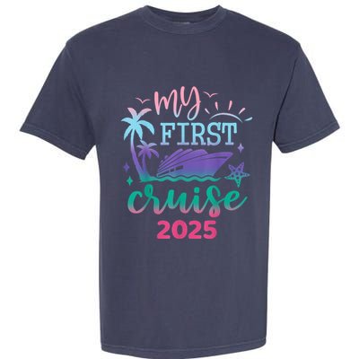 My First Cruise 2025 Family Vacation Trip Ship Matching Garment-Dyed Heavyweight T-Shirt