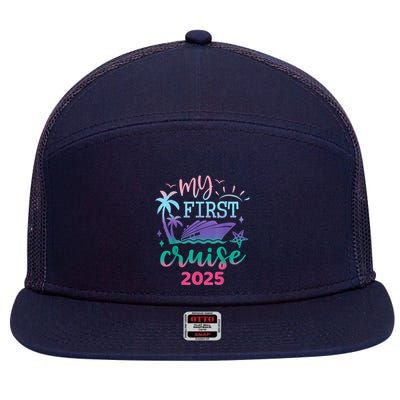 My First Cruise 2025 Family Vacation Trip Ship Matching 7 Panel Mesh Trucker Snapback Hat
