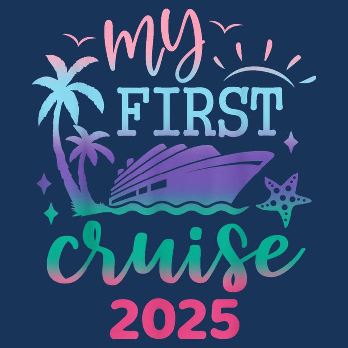 My First Cruise 2025 Family Vacation Trip Ship Matching Golf Towel