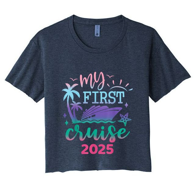 My First Cruise 2025 Family Vacation Trip Ship Matching Crop Top