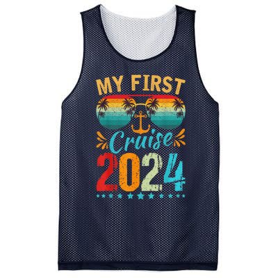 My First Cruise 2024 Tee Family Vacation Cruise Ship Travel Mesh Reversible Basketball Jersey Tank