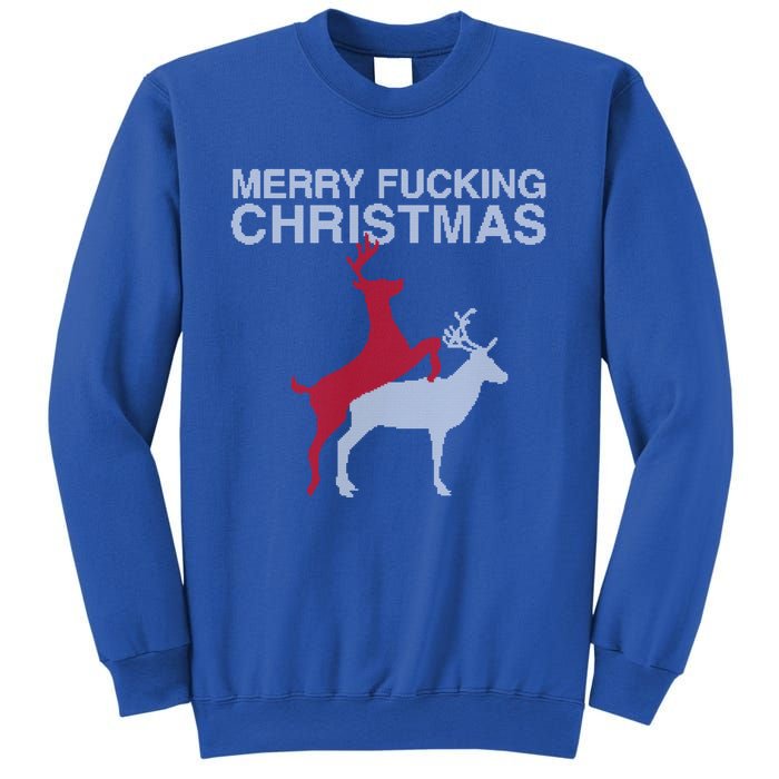 Merry Fucking Christmas! Obscene Ficking Reindeer Gift Fun Gift Sweatshirt