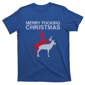 Merry Fucking Christmas! Obscene Ficking Reindeer Gift Fun Gift T-Shirt