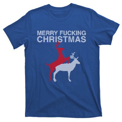 Merry Fucking Christmas! Obscene Ficking Reindeer Gift Fun Gift T-Shirt