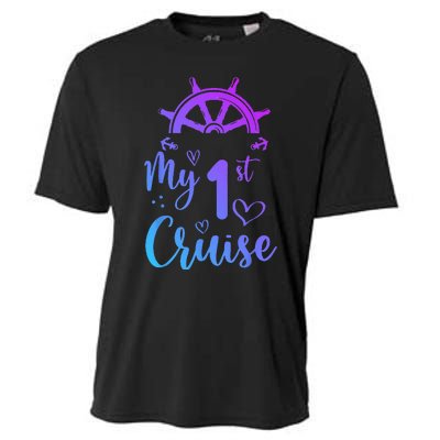 My First Cruise  Funny Cruise Cooling Performance Crew T-Shirt