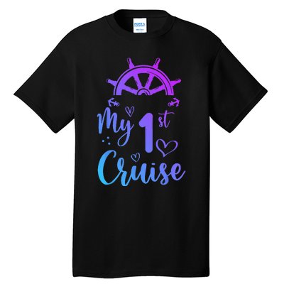 My First Cruise  Funny Cruise Tall T-Shirt