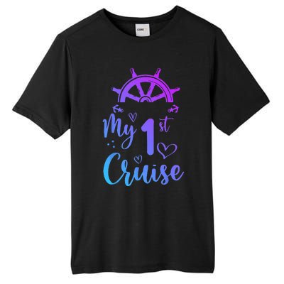 My First Cruise  Funny Cruise Tall Fusion ChromaSoft Performance T-Shirt