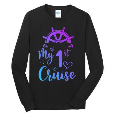 My First Cruise  Funny Cruise Tall Long Sleeve T-Shirt