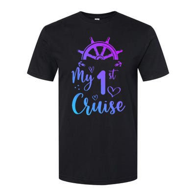 My First Cruise  Funny Cruise Softstyle CVC T-Shirt