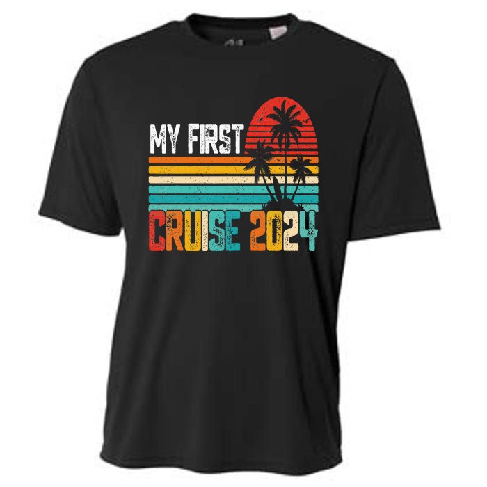 My First Cruise 2024 Family Vacation Cruise Cooling Performance Crew T-Shirt