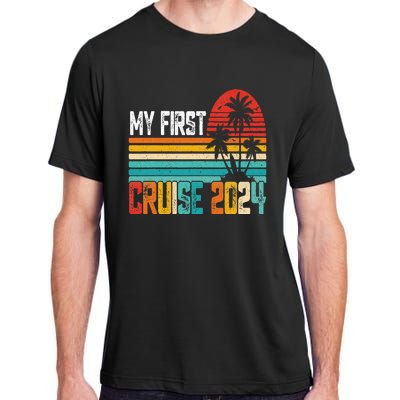 My First Cruise 2024 Family Vacation Cruise Adult ChromaSoft Performance T-Shirt