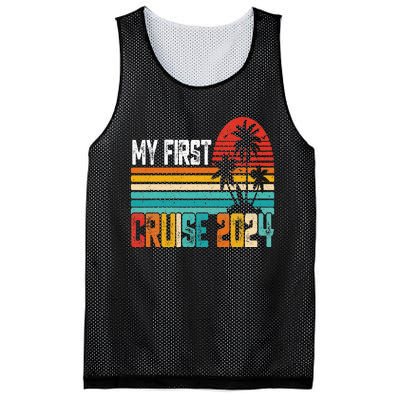 My First Cruise 2024 Family Vacation Cruise Mesh Reversible Basketball Jersey Tank