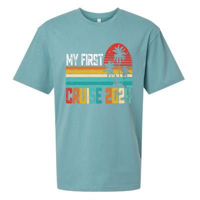 My First Cruise 2024 Family Vacation Cruise Sueded Cloud Jersey T-Shirt