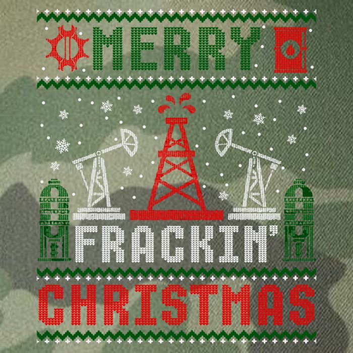 Merry Fracking Christmas Funny Oilfield Ugly Xmas Long Sleeve Legacy Tie Dye Trucker Hat