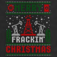 Merry Fracking Christmas Funny Oilfield Ugly Xmas Long Sleeve 11oz C Handle Ceramic Mug